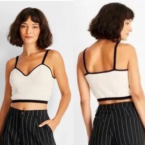 V-Neck Bralette Sweater Future Collective Kahlana Barfield Brown S